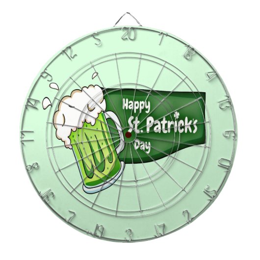 Happy St. Patricks Day Beer Dartbord (Voorkant)