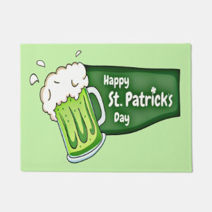 Happy St. Patricks Day Beer Deurmat