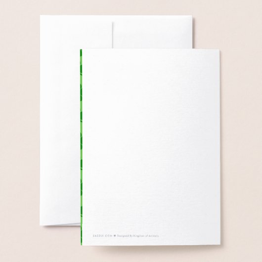 Happy St. Patrick's Day Beer Heart, ZKOA Folie Kaa Folie Kaarten (Met envelop)