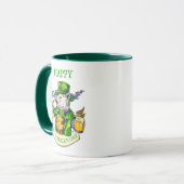 Happy St. Patrick's Day Beer Irish Cat Funny Coffe Mok (Voorkant links)