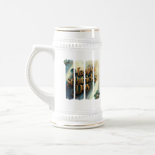 Happy St. Patrick's Day Beer Stein Bierpul (Links)