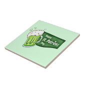 Happy St. Patricks Day Beer Tegeltje (Zijkant)