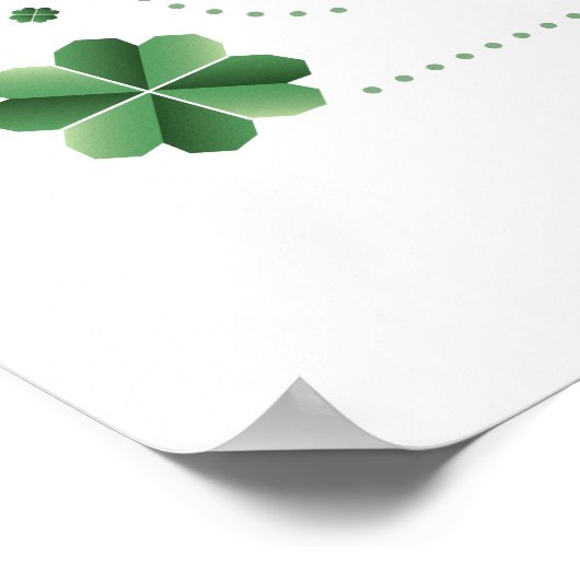 Happy St. Patrick's Day (Beveled) Poster 24x36 (Hoek)