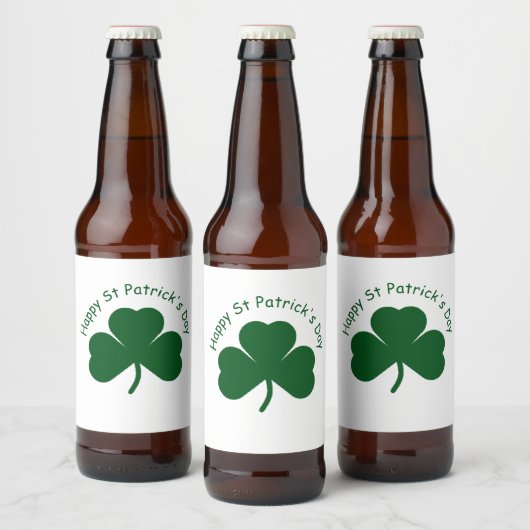 Happy St Patrick's Day Bier Etiket (Flessen)