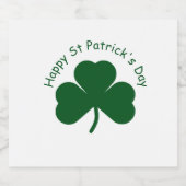 Happy St Patrick's Day Bier Etiket (Enkel label)