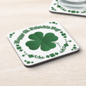 Happy St. Patrick's Day Bier Onderzetter (Linkerzijde)