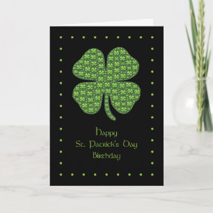 Happy St. Patrick's Day Birthday Card Kaart