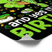 Happy St Patricks Day Birthday Shamrock Dab Bday P Poster (Hoek)