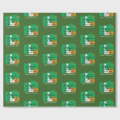 HAPPY ST PATRICK'S DAY Blessing Shamrock Cadeaupapier (Vlak)