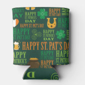 Happy St. Patrick's Day Blikjeskoeler (Achterkant)