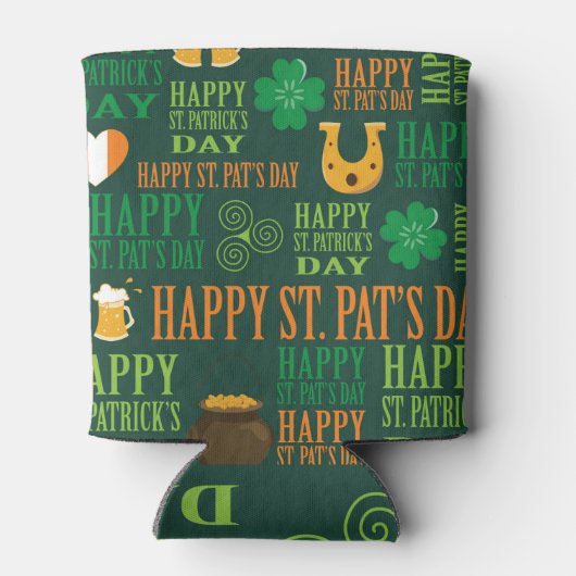 Happy St. Patrick's Day Blikjeskoeler (Achterkant)