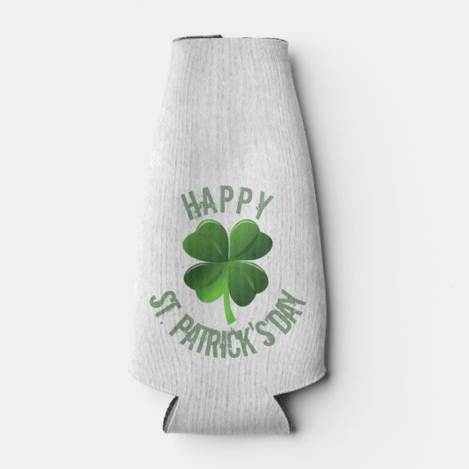Happy St. Patrick's Day Bottle Cooler (Voorkant)