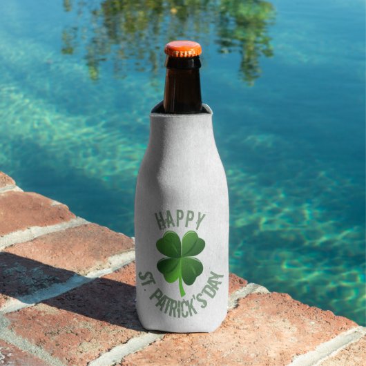 Happy St. Patrick's Day Bottle Cooler (Insitu Zwembad)
