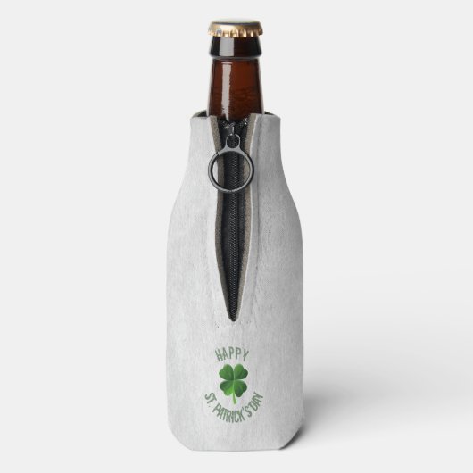 Happy St. Patrick's Day Bottle Cooler (Fles Achterkant)