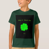 Happy St. Patrick's Day Boys Deep Forest T-Shirt (Voorkant)