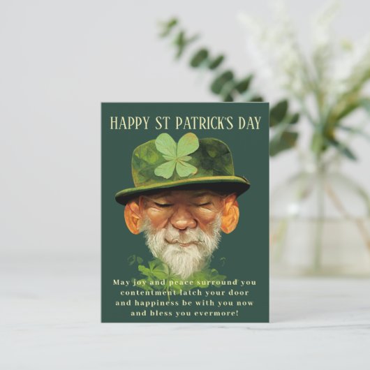 Happy St. Patricks Day Briefkaart (Staand voorkant)