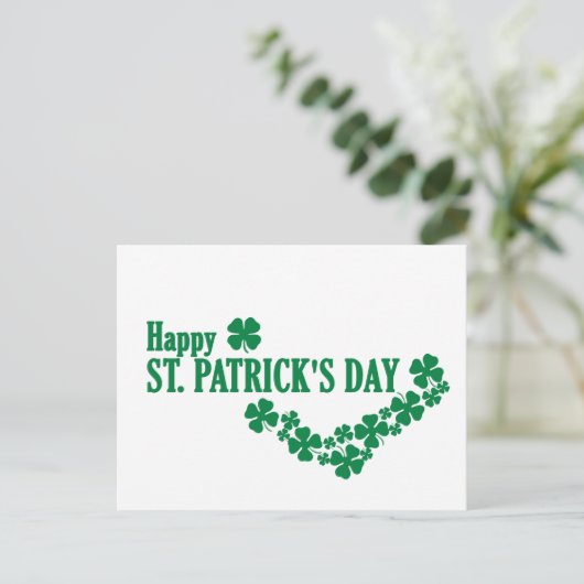 Happy St. Patrick's Day Briefkaart (Staand voorkant)