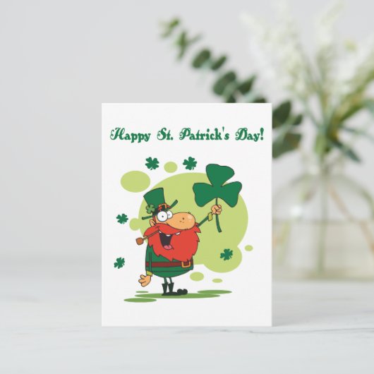 Happy St. Patrick's Day Briefkaart (Staand voorkant)