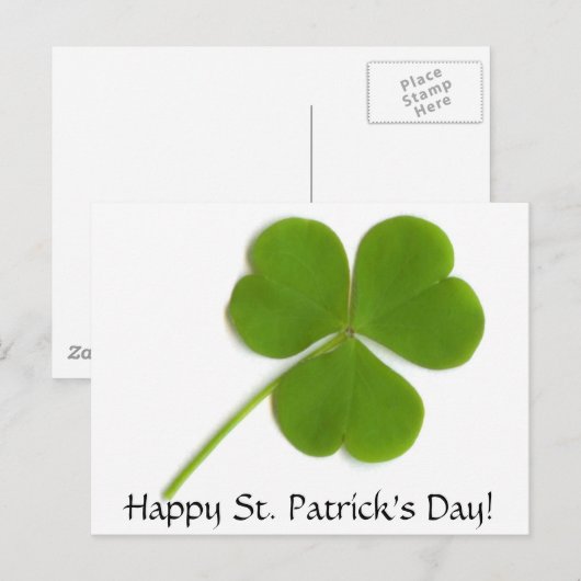 Happy St. Patrick's Day Briefkaart (Voorkant / Achterkant)