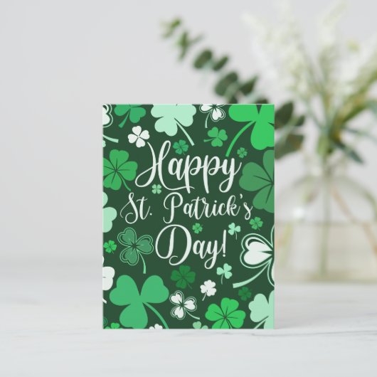 Happy St. Patrick's Day Briefkaart (Staand voorkant)