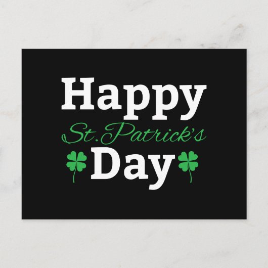 Happy St Patrick's Day Briefkaart (Voorkant)