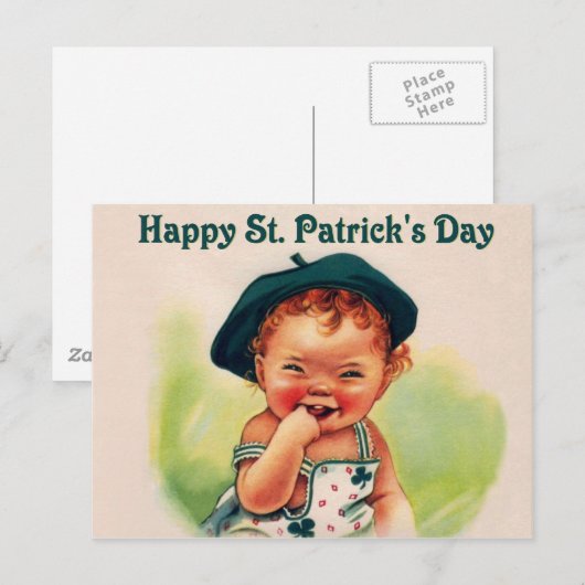 Happy St. Patrick's Day Briefkaart (Voorkant / Achterkant)