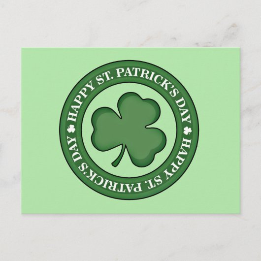Happy St. Patricks Day Briefkaart (Voorkant)