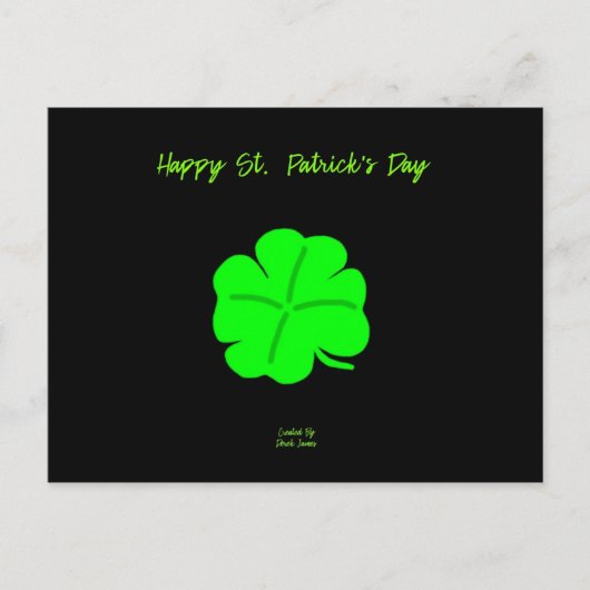 Happy St. Patrick's Day Briefkaart (Voorkant)