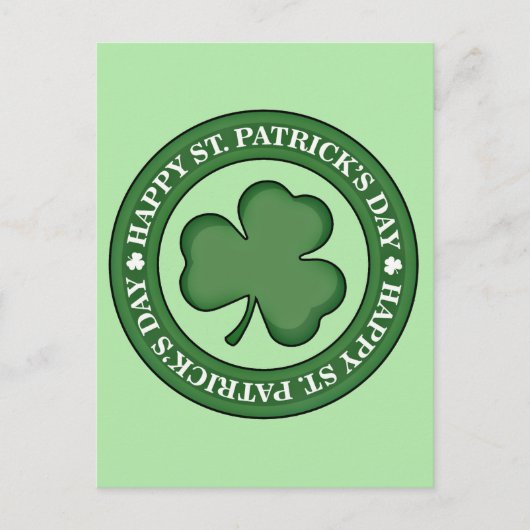 Happy St. Patricks Day Briefkaart (Voorkant)