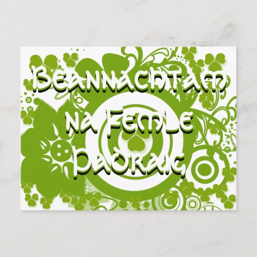 Happy St. Patrick's Day Briefkaart (Voorkant)