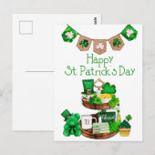 Happy St. Patrick's Day Briefkaart (Voorkant / Achterkant)