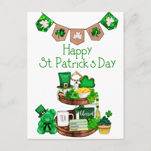 Happy St. Patrick's Day Briefkaart (Voorkant)