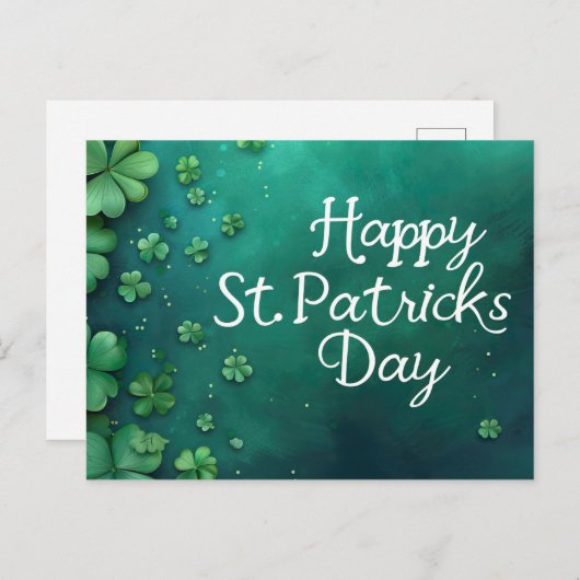 Happy St. Patrick's Day Briefkaart (Voorkant / Achterkant)