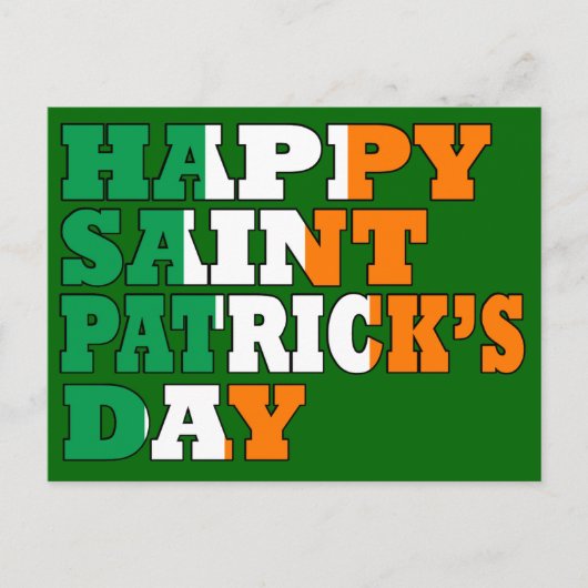 Happy St Patrick's Day Briefkaart (Voorkant)