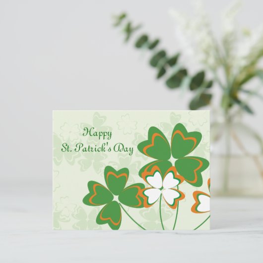 Happy St. Patrick's Day Briefkaart (Staand voorkant)