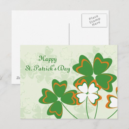 Happy St. Patrick's Day Briefkaart (Voorkant / Achterkant)