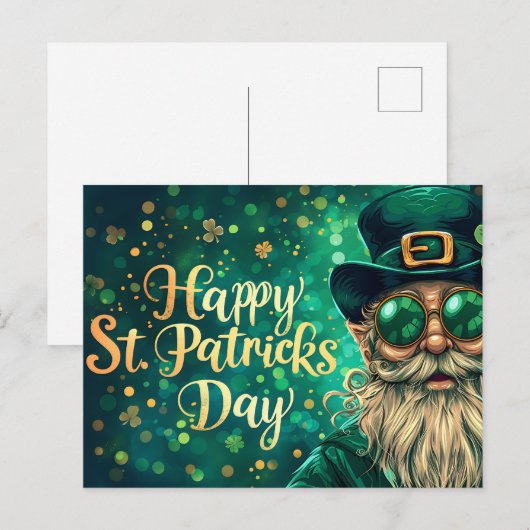 Happy St. Patrick's Day Briefkaart (Voorkant / Achterkant)