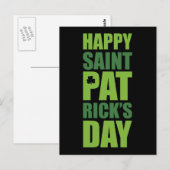 Happy St. Patrick's Day Briefkaart (Voorkant / Achterkant)