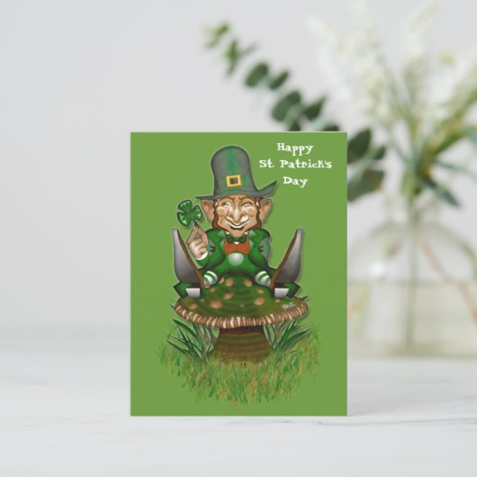 Happy St. Patrick's Day Briefkaart (Staand voorkant)