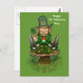 Happy St. Patrick's Day Briefkaart (Voorkant / Achterkant)
