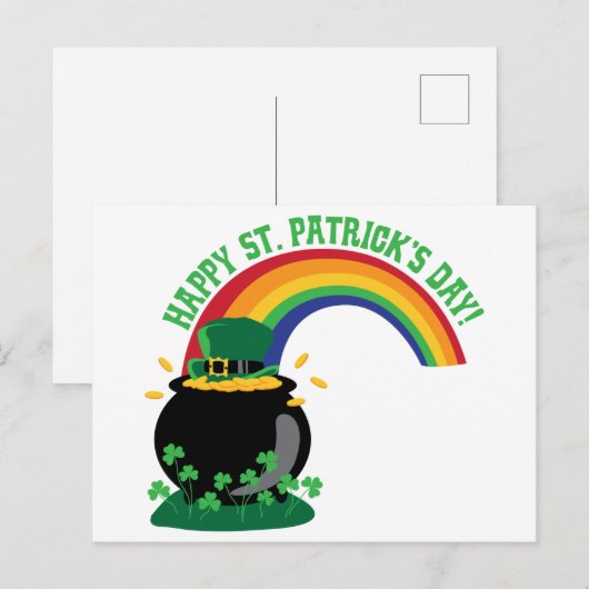 Happy St. Patricks Day Briefkaart (Voorkant / Achterkant)
