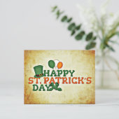 Happy St. Patrick's Day Briefkaart (Staand voorkant)
