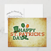 Happy St. Patrick's Day Briefkaart (Voorkant / Achterkant)