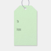 Happy St Patricks Day Brown Dog Green Cadeaulabel (Achterkant)