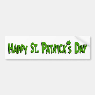 Happy St. Patrick's Day Bumpersticker
