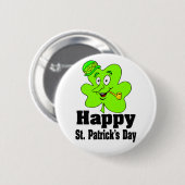 Happy St. Patrick's Day Button (Voorkant /achterkant)