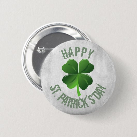 Happy St. Patrick's Day Button (Voorkant /achterkant)
