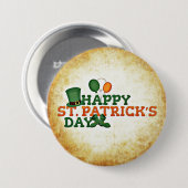 Happy St. Patrick's Day Button (Voorkant /achterkant)