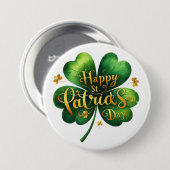 Happy St. Patrick's Day Button (Voorkant /achterkant)