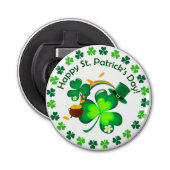 Happy St. Patrick's Day Button Flesopener (Voorkant)